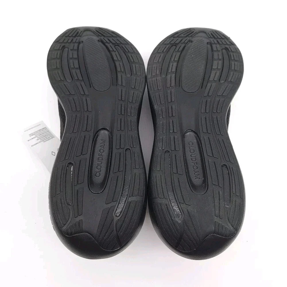 Adidas Runfalcon 3.0 (Men's 8 Wide) Cloudfoam Shoes Low Running Black Sneakers